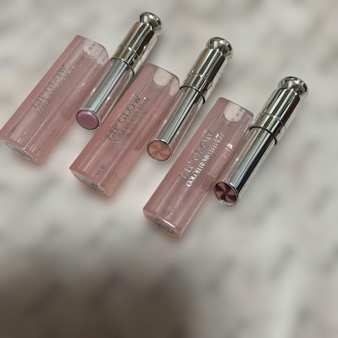 Dior LIP GLOW COLOR REVEAL BALM 3本セット