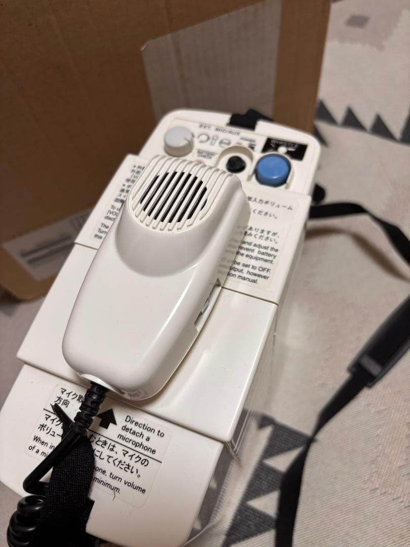 ショルダー型スピーカー マイク付き ホワイト TOA ER-604W