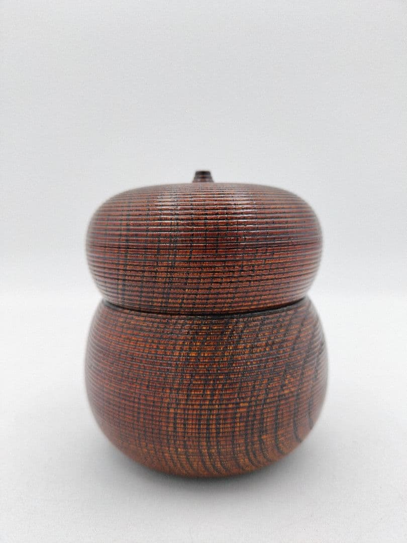d157【新品・未使用】瓢茶器 瓢箪蒔絵 川瀬表完 木箱 茶道具