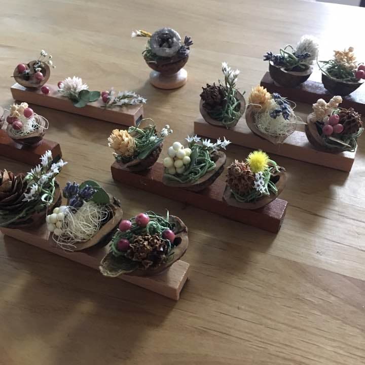 クルミの殻 マグネット ハンドメイド