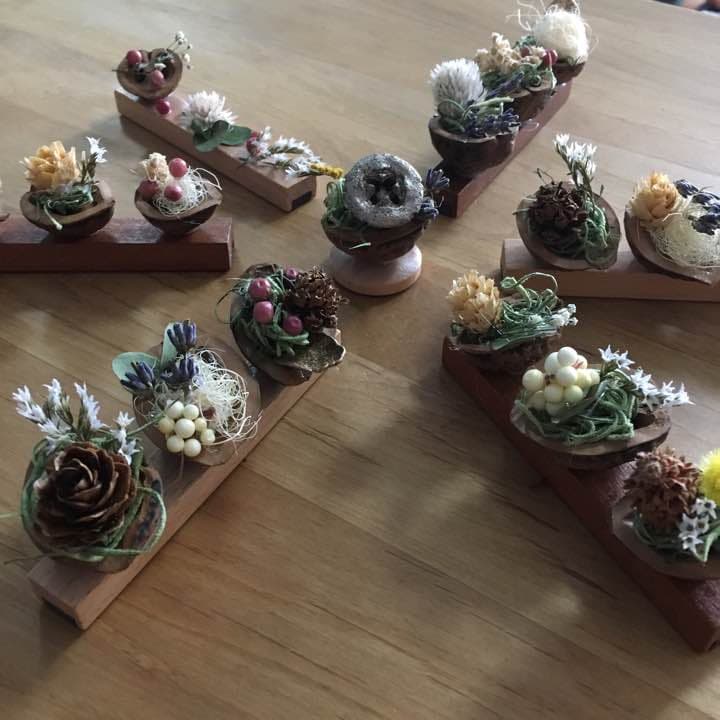 クルミの殻 マグネット ハンドメイド