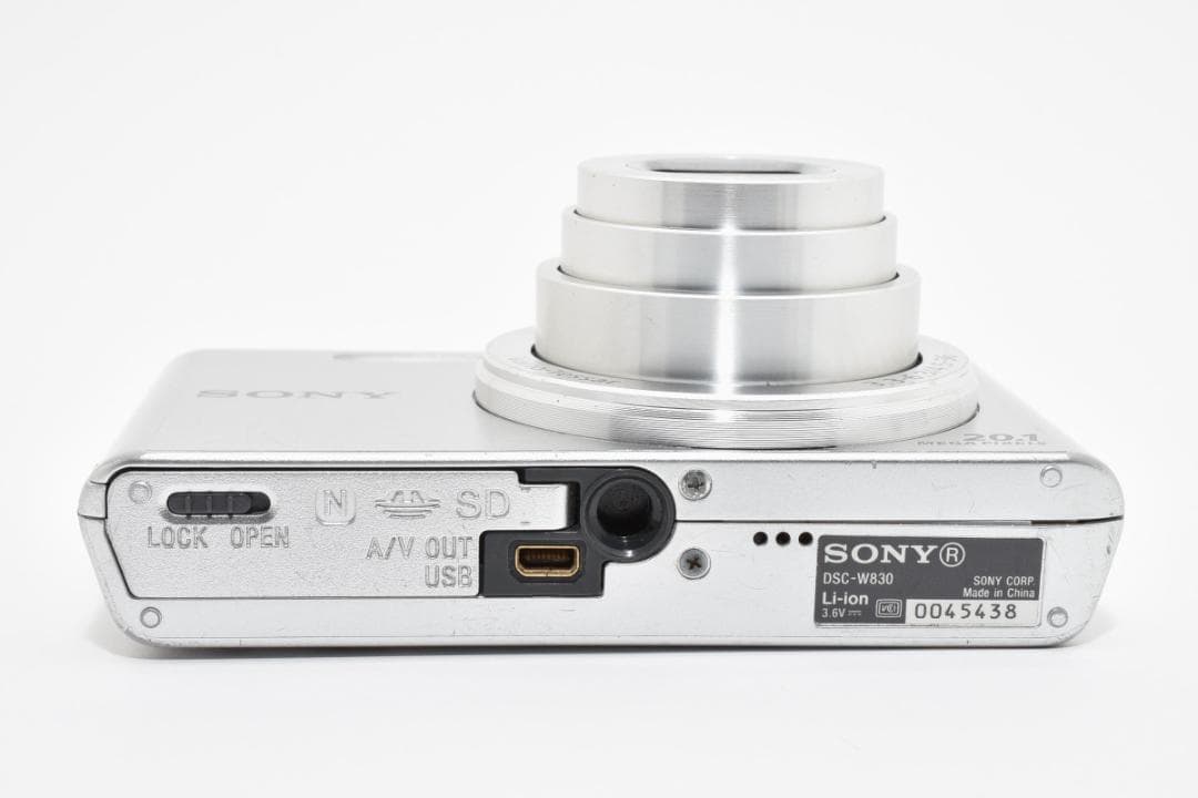 ソニー　SONY Cyber-shot DSC-W830 シルバー 動作確認済み