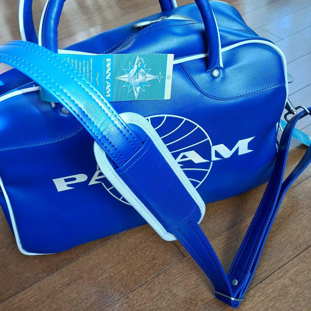 【かずや＠断捨離中】新品未使用PAN AM ボストンバッグ 青