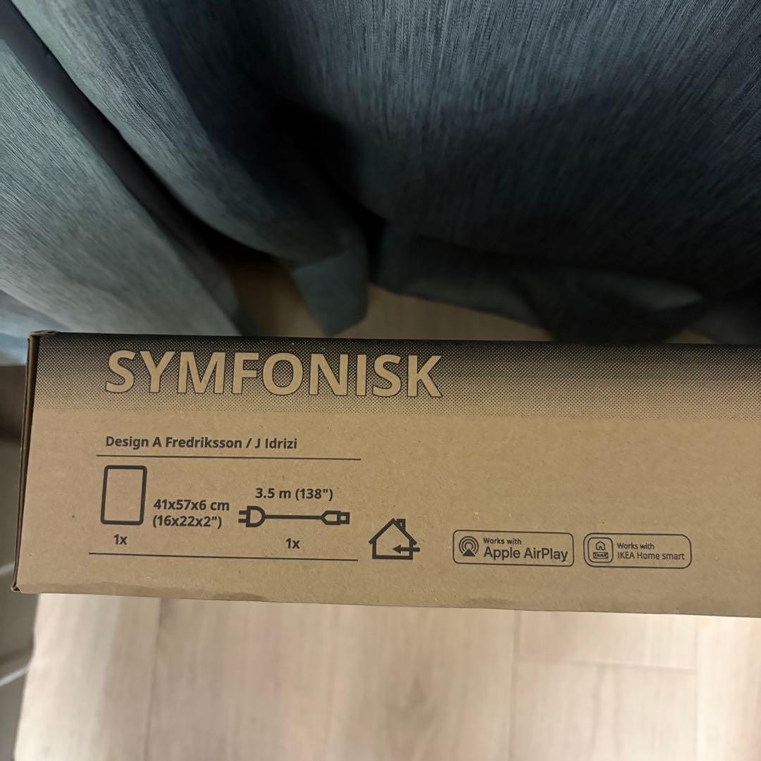 新品【IKEA】SYMFONISK シンフォニスク　アートスピーカー（黒）