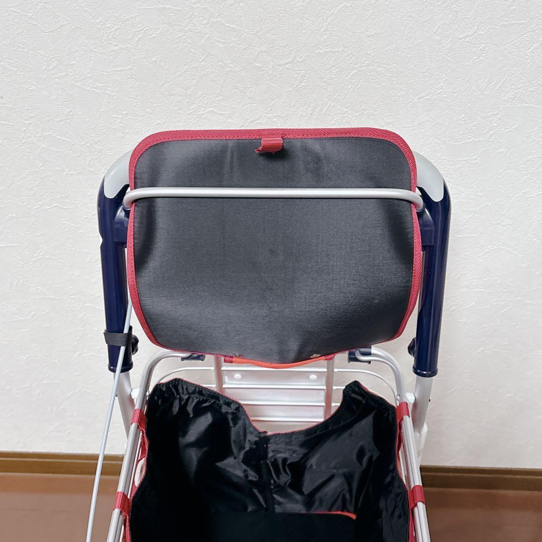 【美品】SUWAREL シルバーカー 花柄デザイン 赤 スワレル