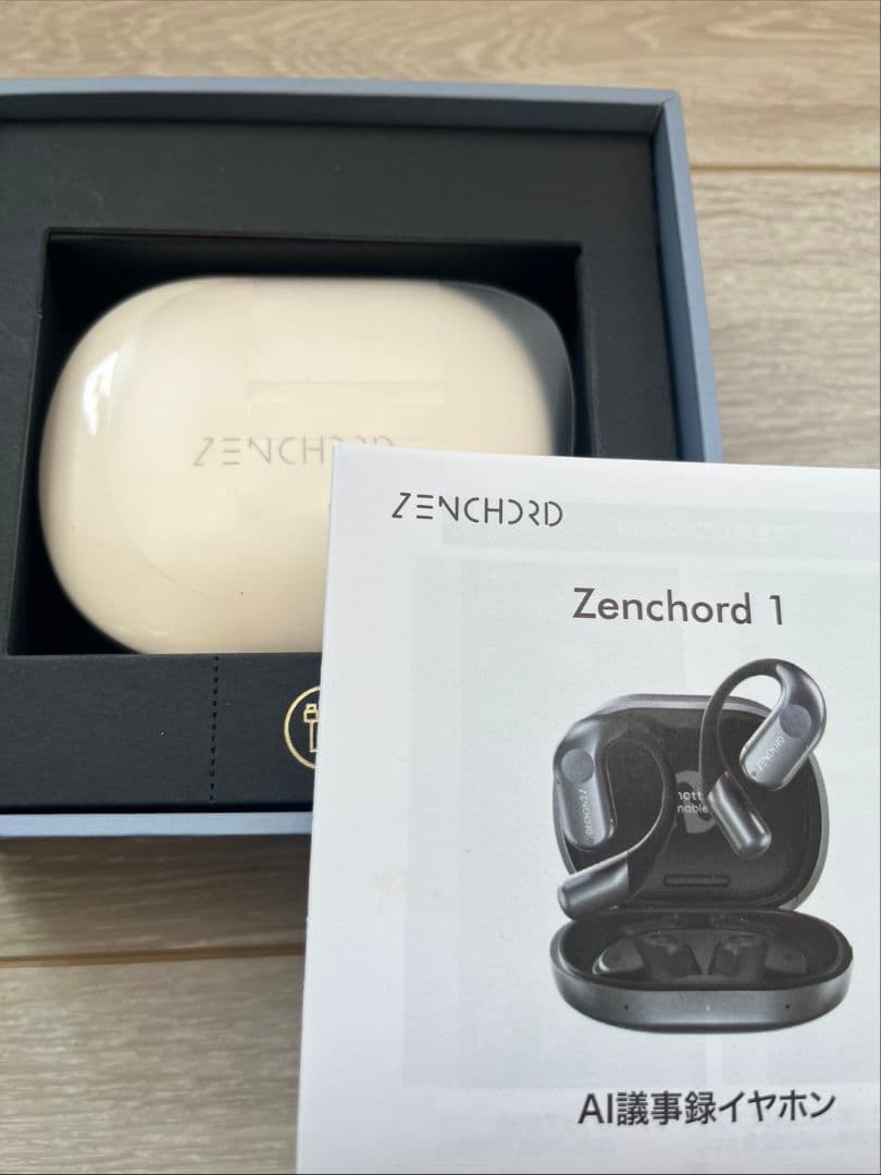【新品】Zenchord1 AI議事録作成・ワイヤレスイヤホン・ケース付き