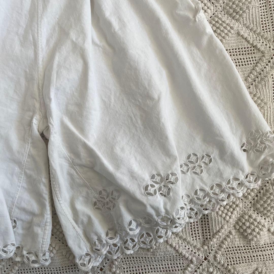 アンティークフランス ペチパンツ刺繍フランス