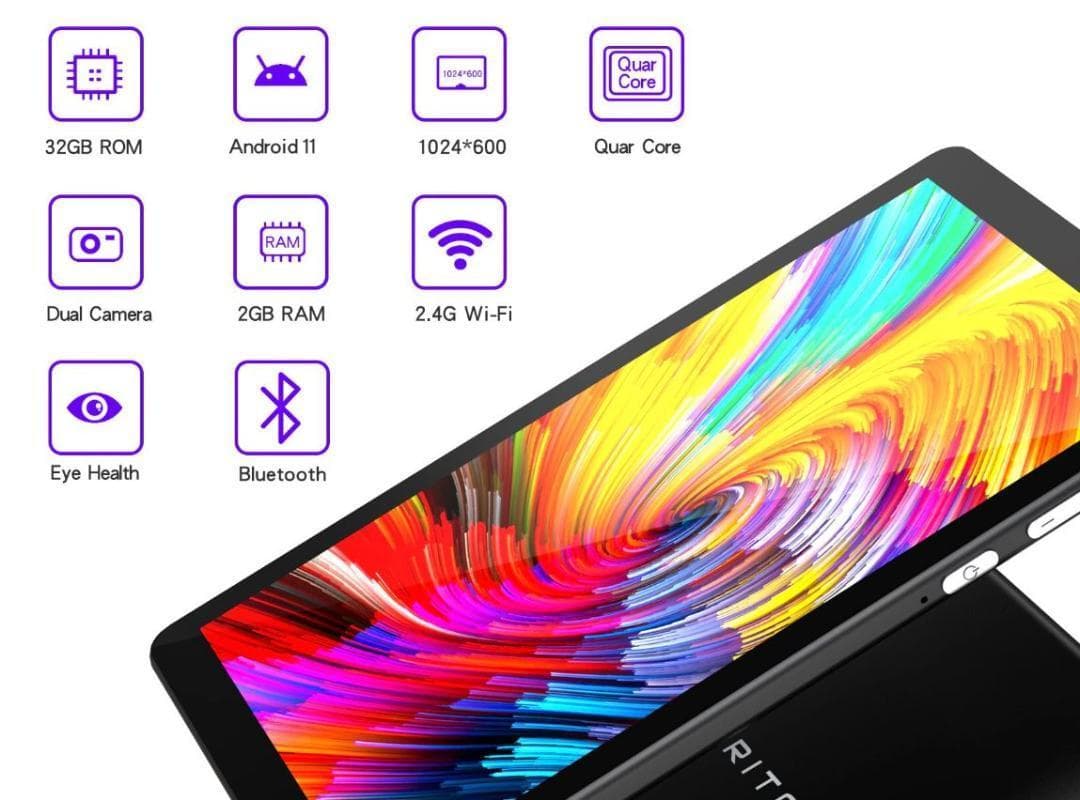 ケース付 タブレット　7インチ Android11　PRITOM　p7 plus
