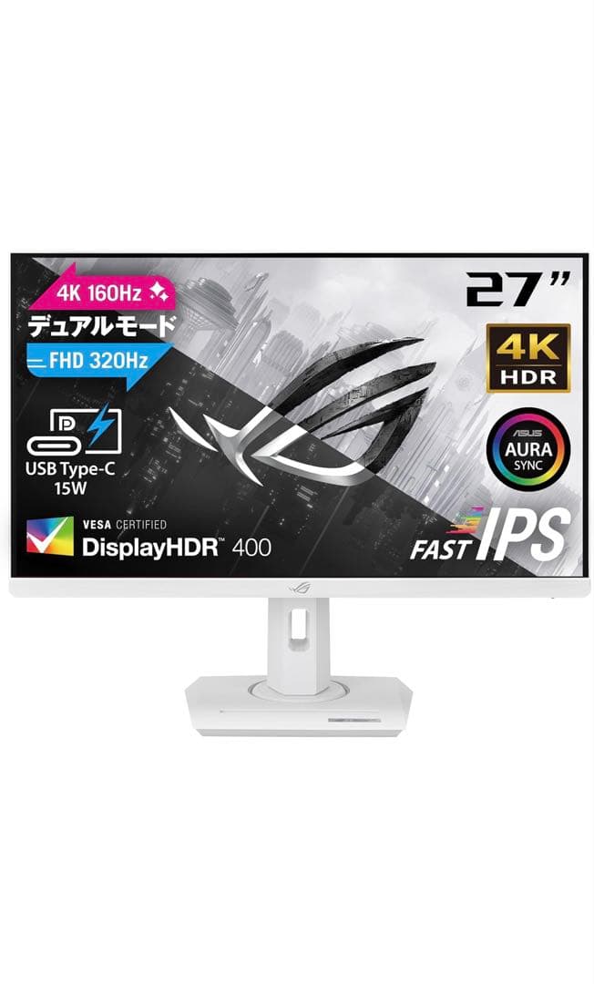 ASUS ROG STRIX XG27UCG-W 4K ゲーミングモニター