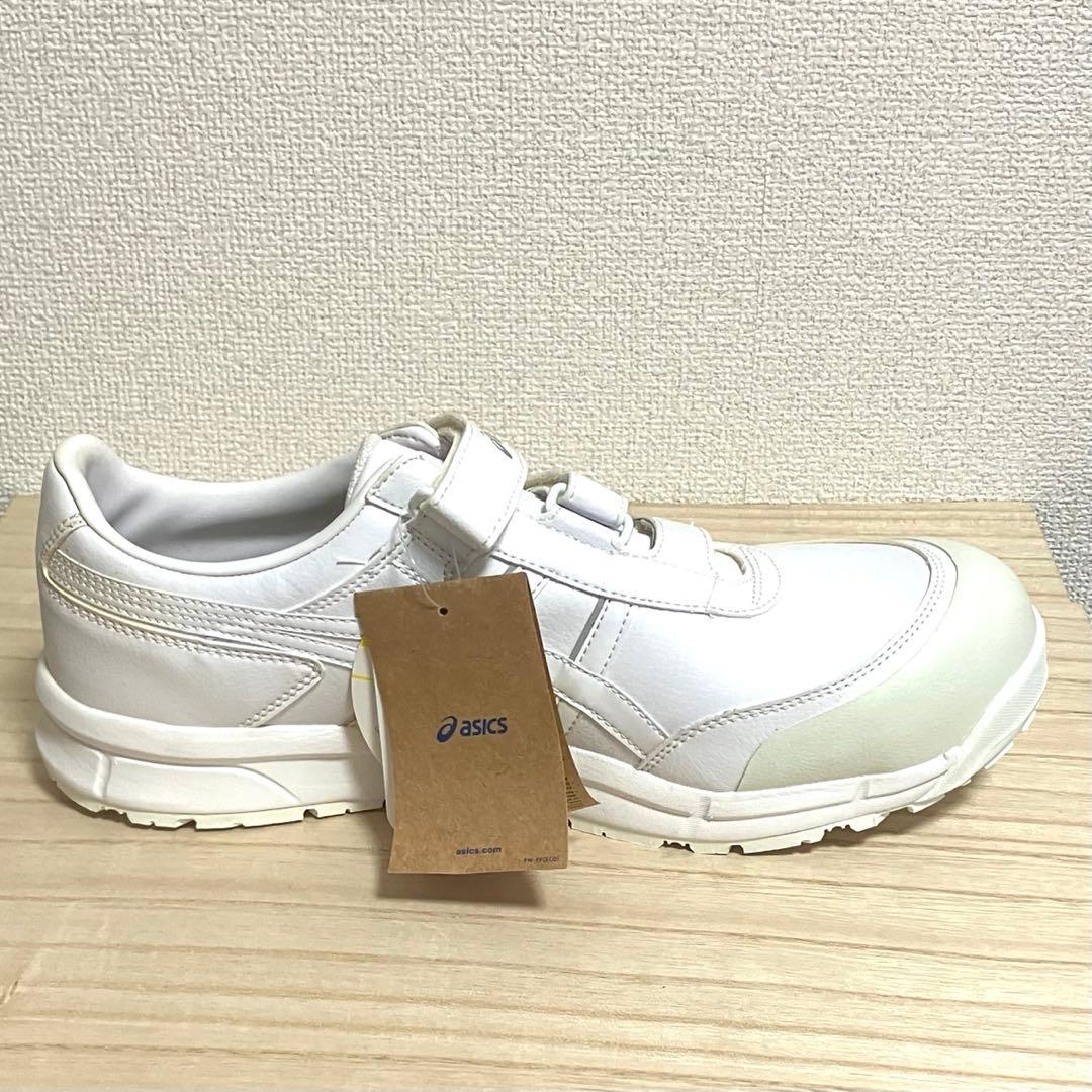新品 タグ付き asics 安全靴 CP301 ベルクロ ホワイト 30cm