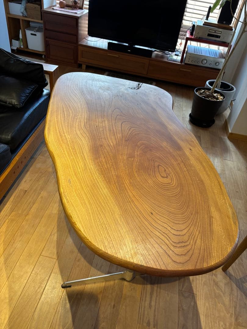欅ケヤキ一枚板　ダイニングテーブルのみ