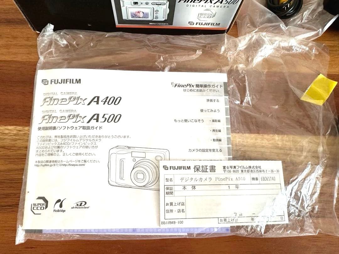 ☆美品·富士フイルムFujifilm FinePixA500デジタルカメラ一式☆