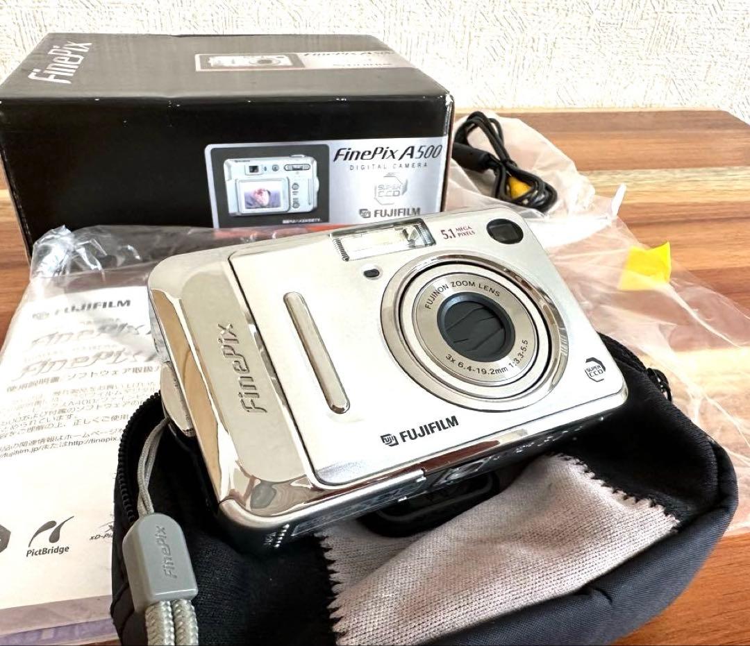 ☆美品·富士フイルムFujifilm FinePixA500デジタルカメラ一式☆