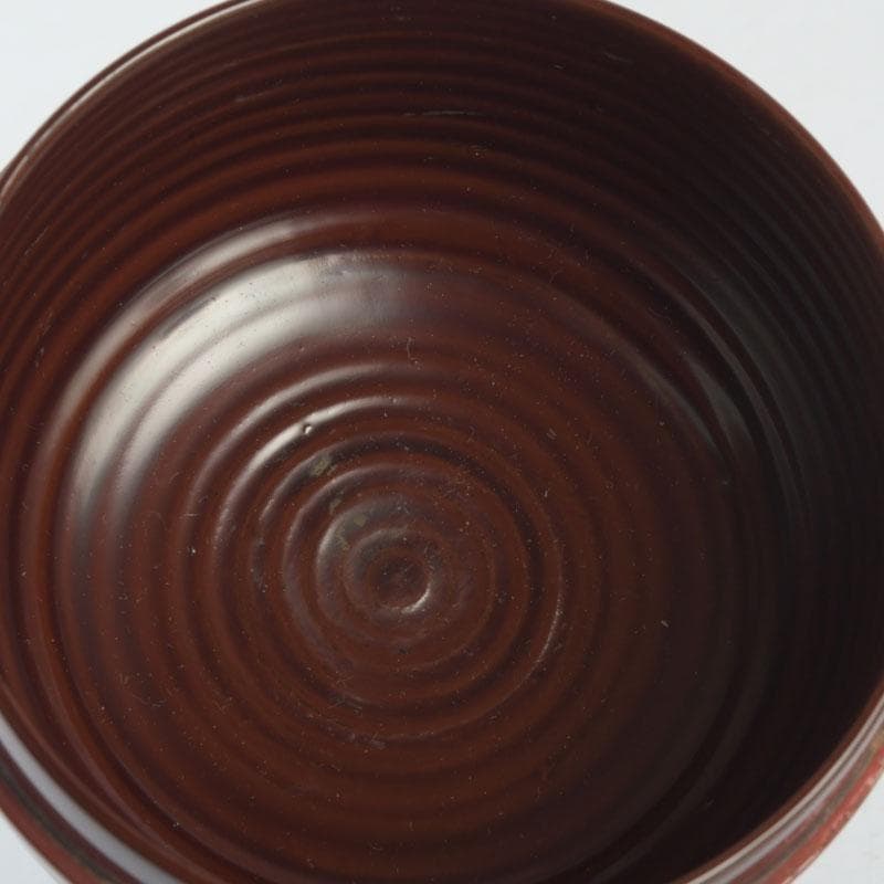 茶道具　山中塗　中村宗悦作　即中斎好　唐物写　独楽平棗　共箱　V　A67