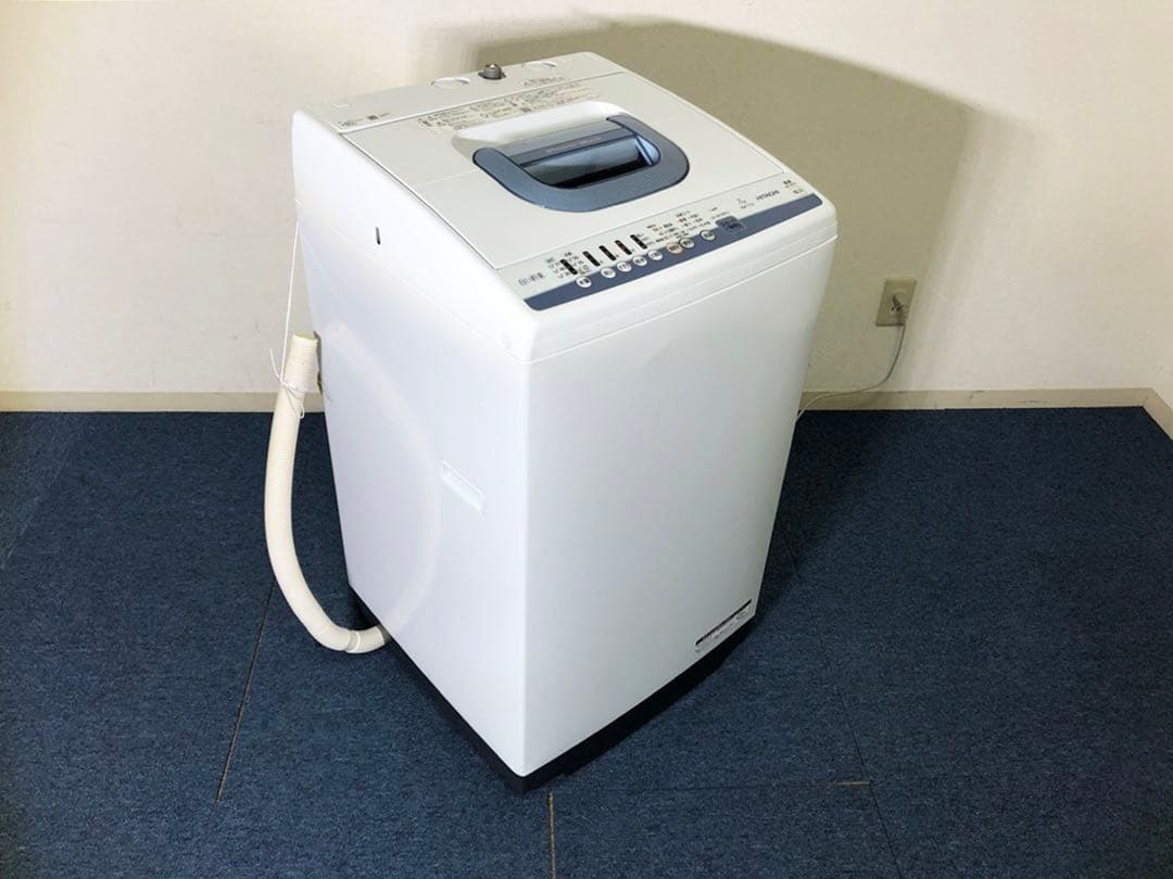 HITACHI 全自動洗濯機 NW-T74「白い約束」7.0㎏ブルー 日立洗濯機