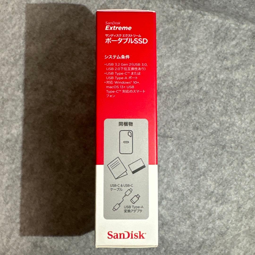 【未開封・購入証明有】SanDisk Extreme SSD 1TB USB-C
