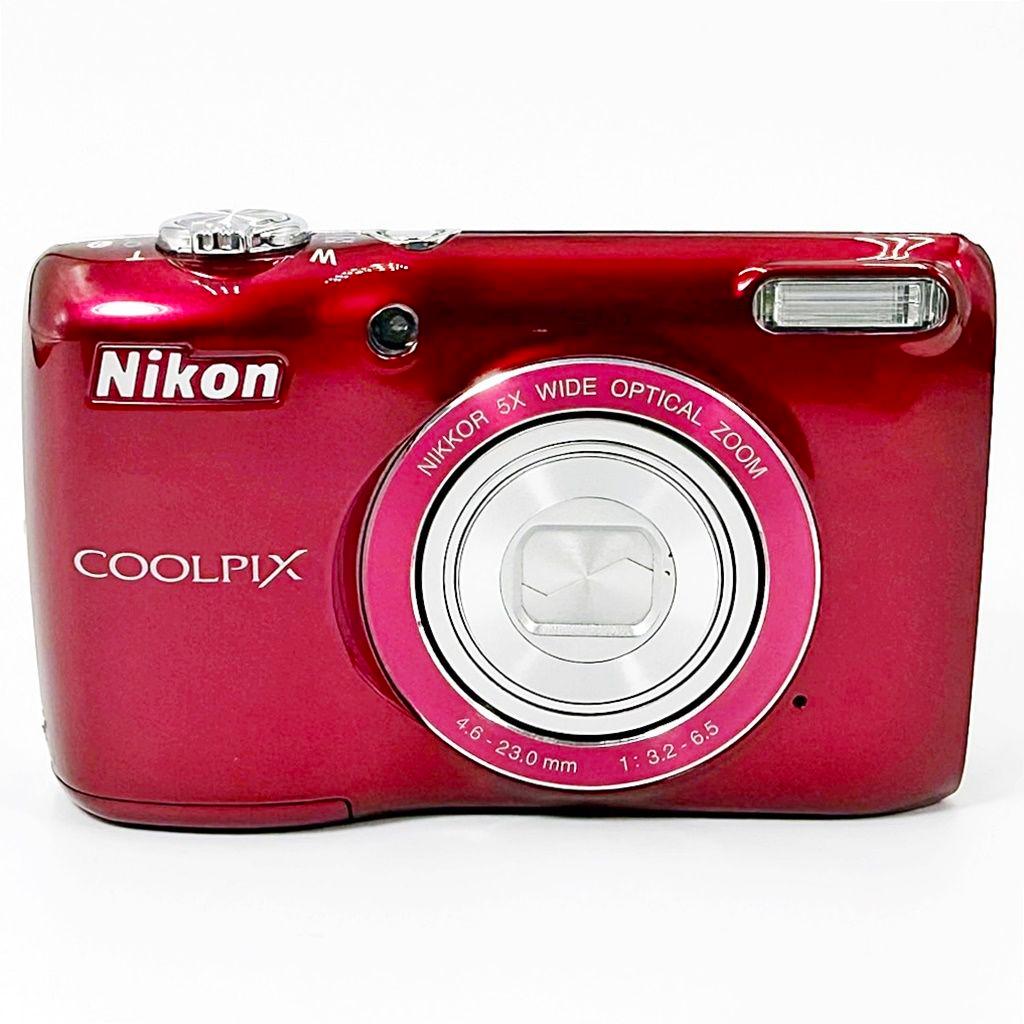 ニコン Nikon COOLPIX L26 レッド コンデジ カメラ 中古