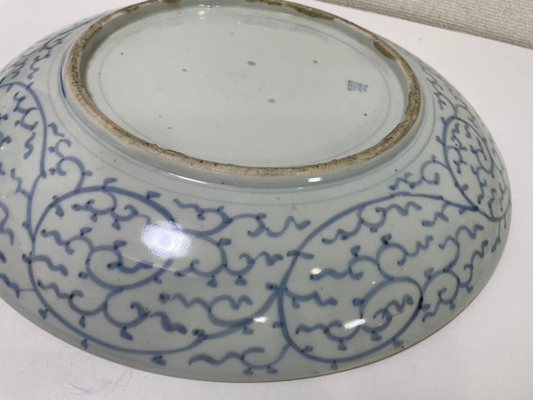 【現状品】有田焼 古伊万里 金彩 色絵 朱絵 五彩錦手 大皿 割烹 懐石