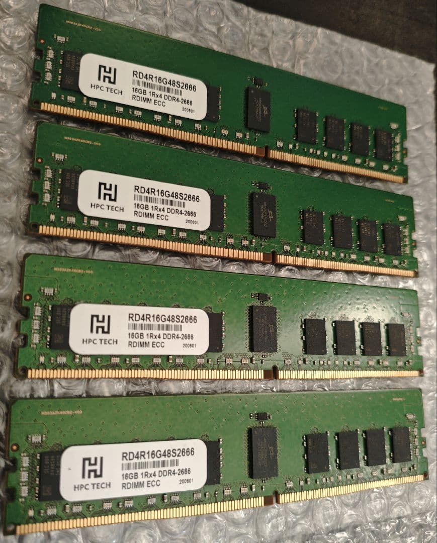 HPC RDIMM ddr4-2666 ecc 64GB (16gb ×4)