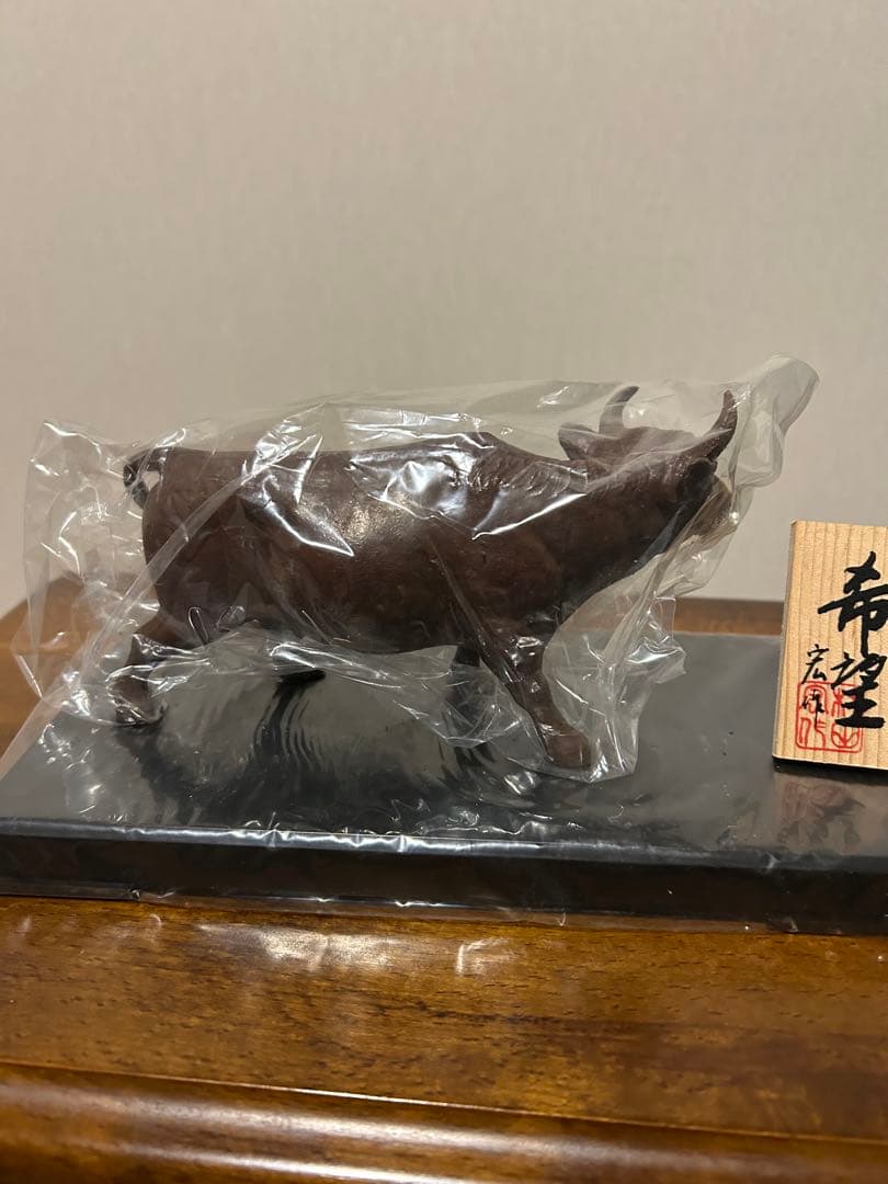【3点セット‼️】村田宏 金属製 ネズミ 牛 虎 干支置物 インテリア 日展作家
