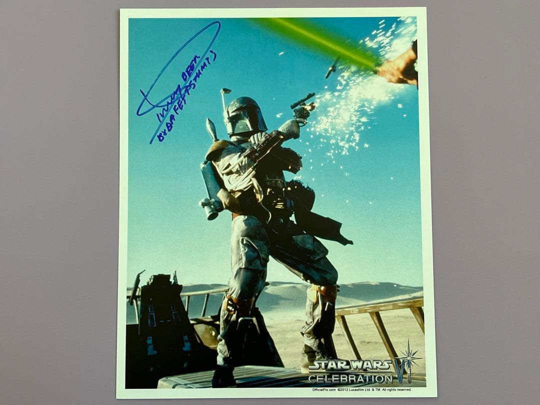 スターウォーズ　直筆サイン　ボバ・フェット　スタント　ディッキー・ビアー氏