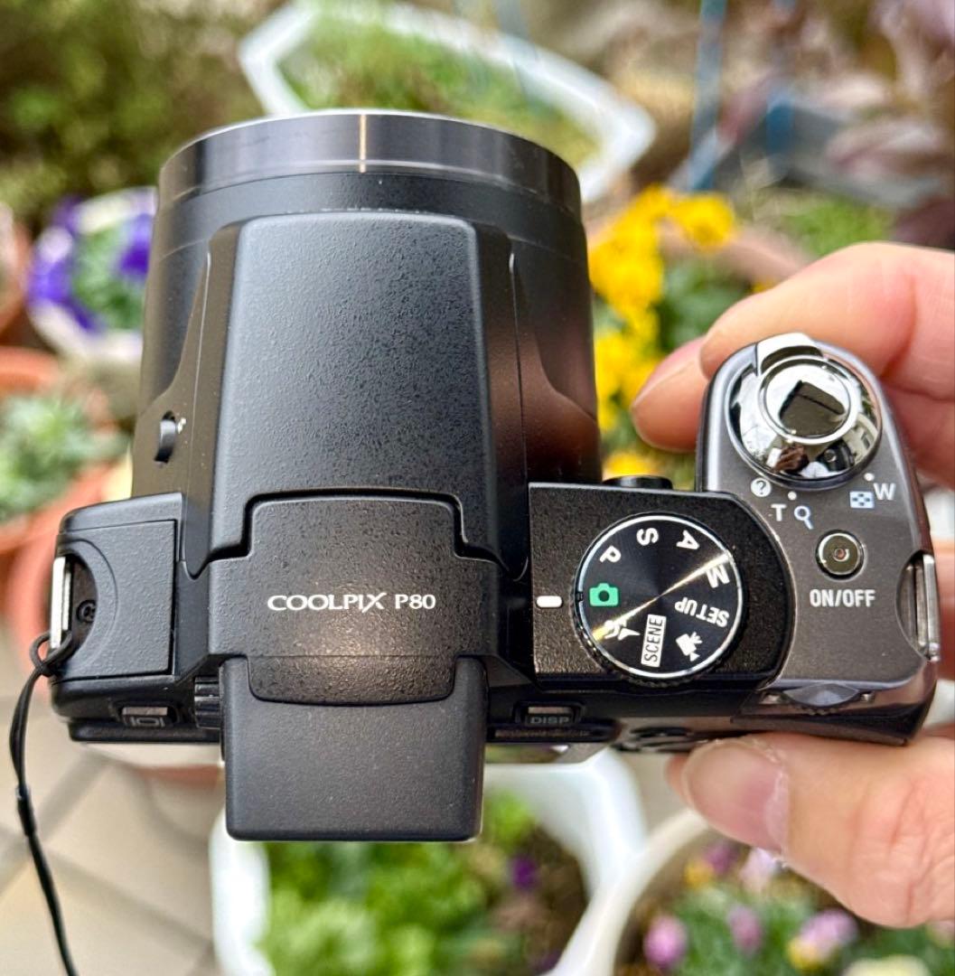 ☆動作OK Nikon coolpix P90 バッテリー&充電器&SDカード付
