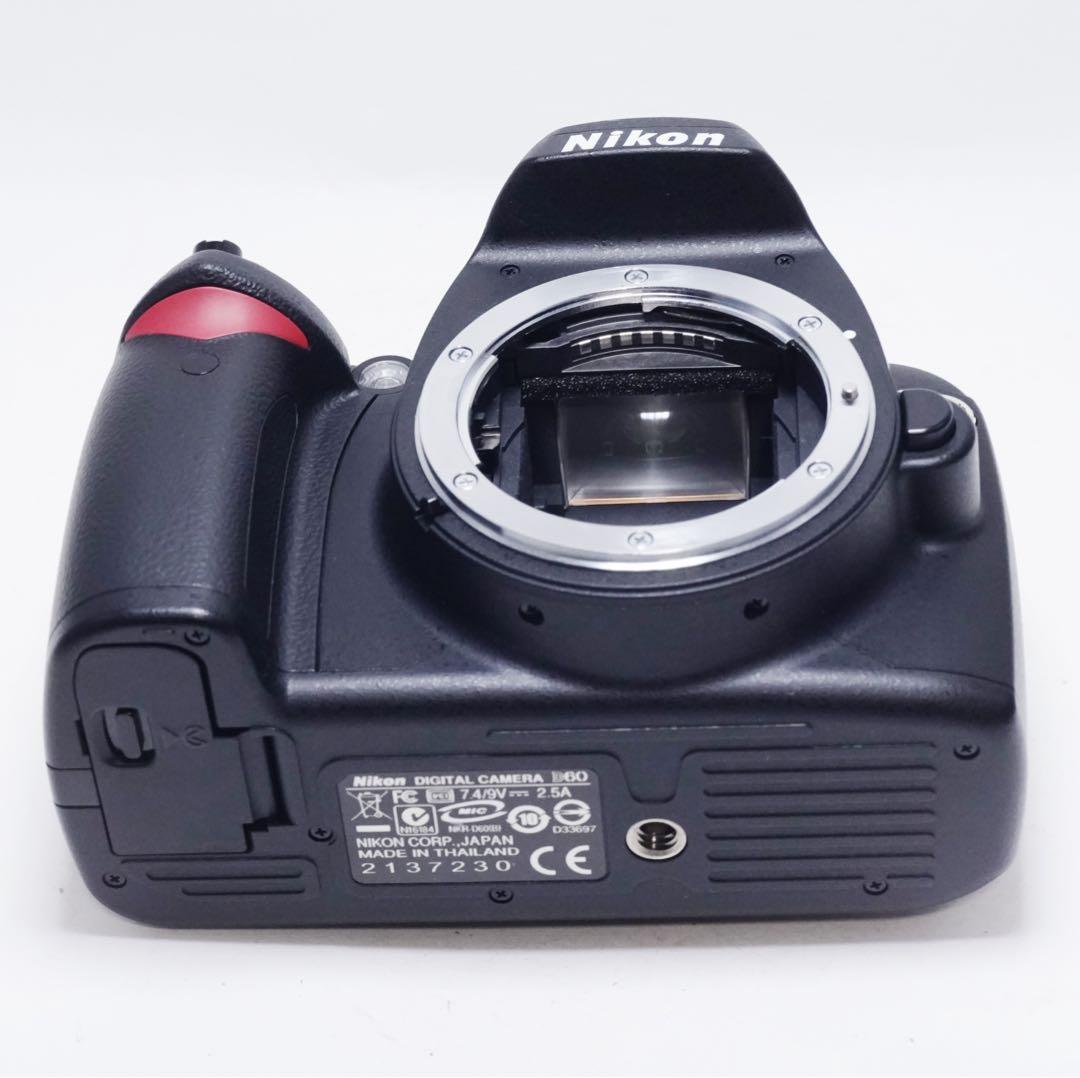極美品 動作確認済 Nikon D60 ボディ 撮影枚数3418枚