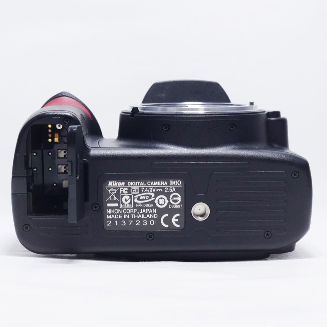 極美品 動作確認済 Nikon D60 ボディ 撮影枚数3418枚