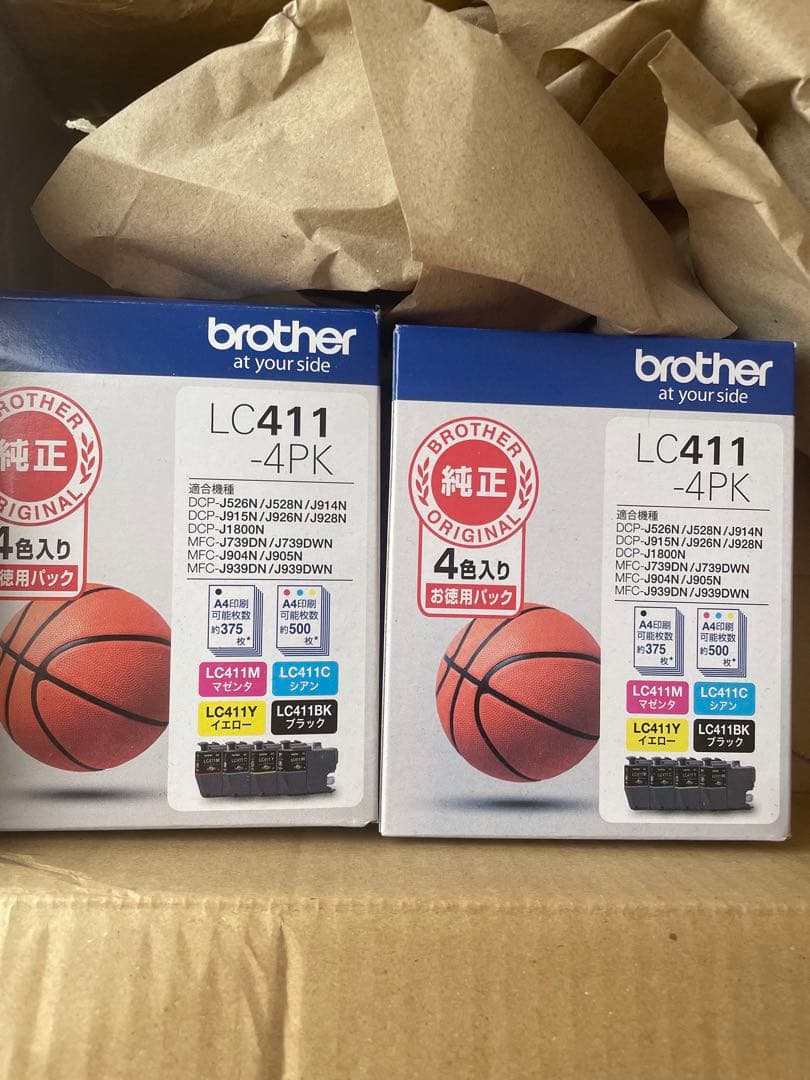 Brother LC411-4PK インクカートリッジ 4色セット