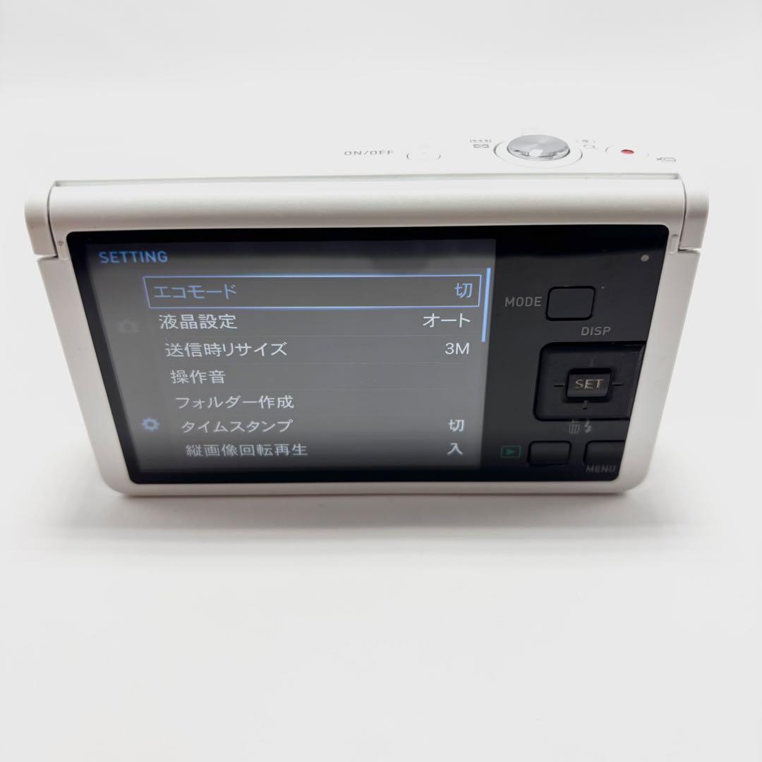 【美品】CASIO EXILIM EX-ZR50 ホワイト デジタルカメラ