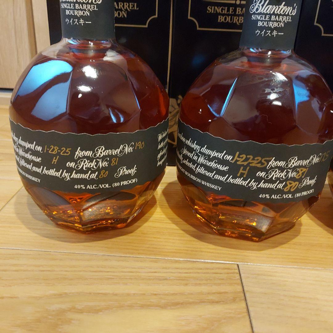 【未開封】ブラントンブラック Blanton's シングルバレルバーボン4本売り
