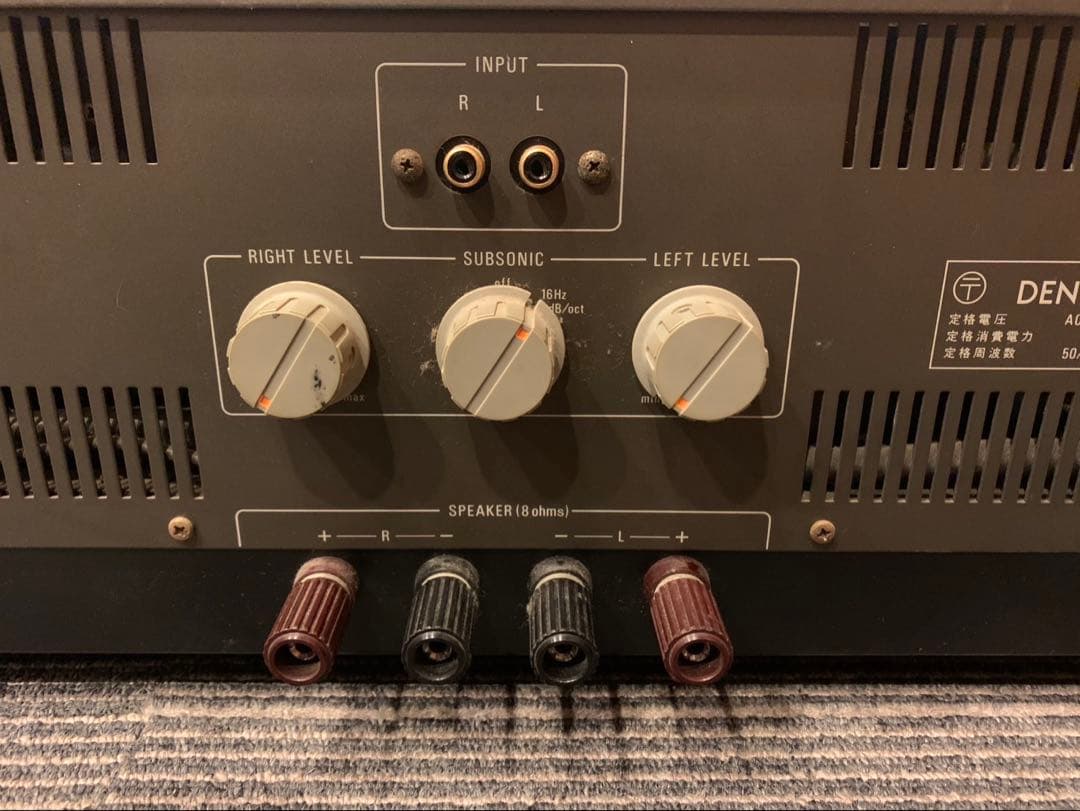 ジャンク品 DENON POA-3000 パワーアンプ