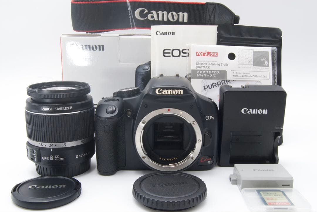 【元箱付】Canon EOS Kiss X2 レンズキット スマホ転送　一眼レフ