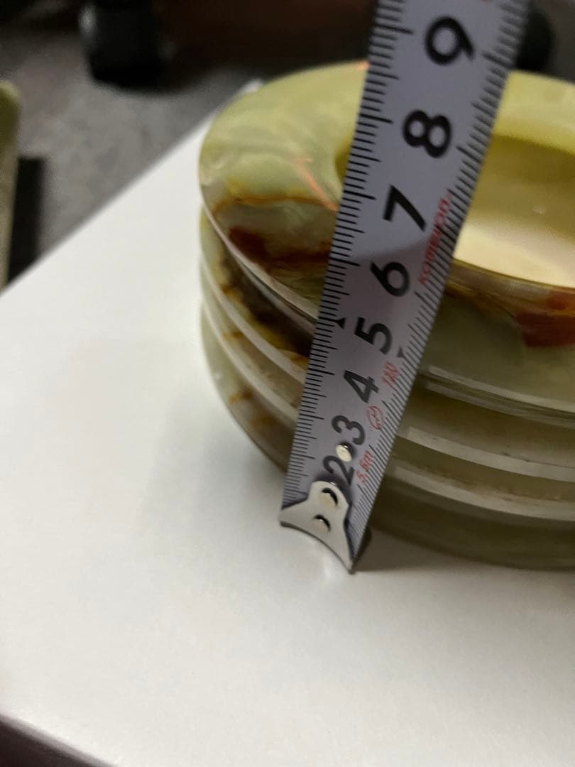 大理石　オニキス　灰皿　小物入れ　花器　グリーン大理石　アンティーク