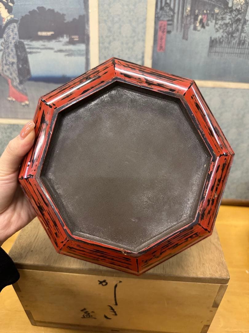 蓋菓子器 角盆 茶道具 煎茶器