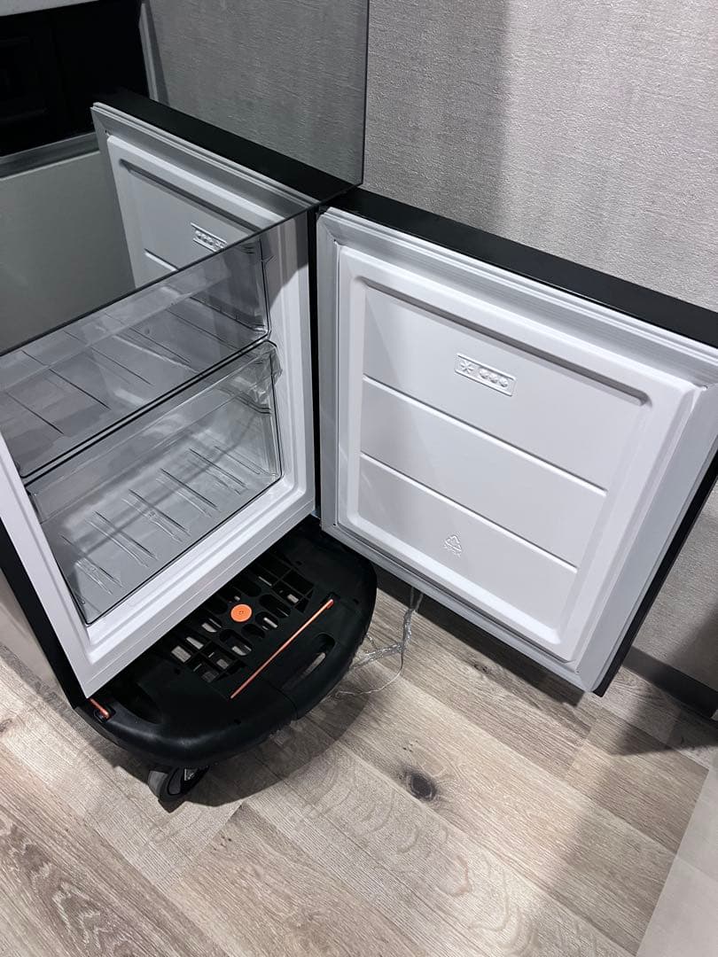 HR-GJ12 ツインバード ミラー 冷蔵庫 121L 25年製 ブラック