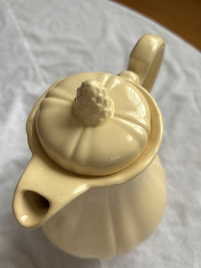 サルグミンヌ フランスアンティーク ティーポット クリーム 花器