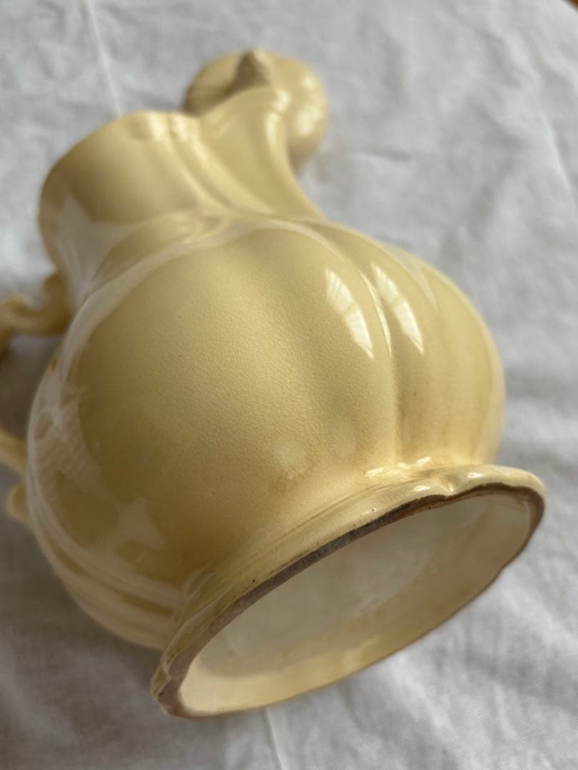 サルグミンヌ フランスアンティーク ティーポット クリーム 花器