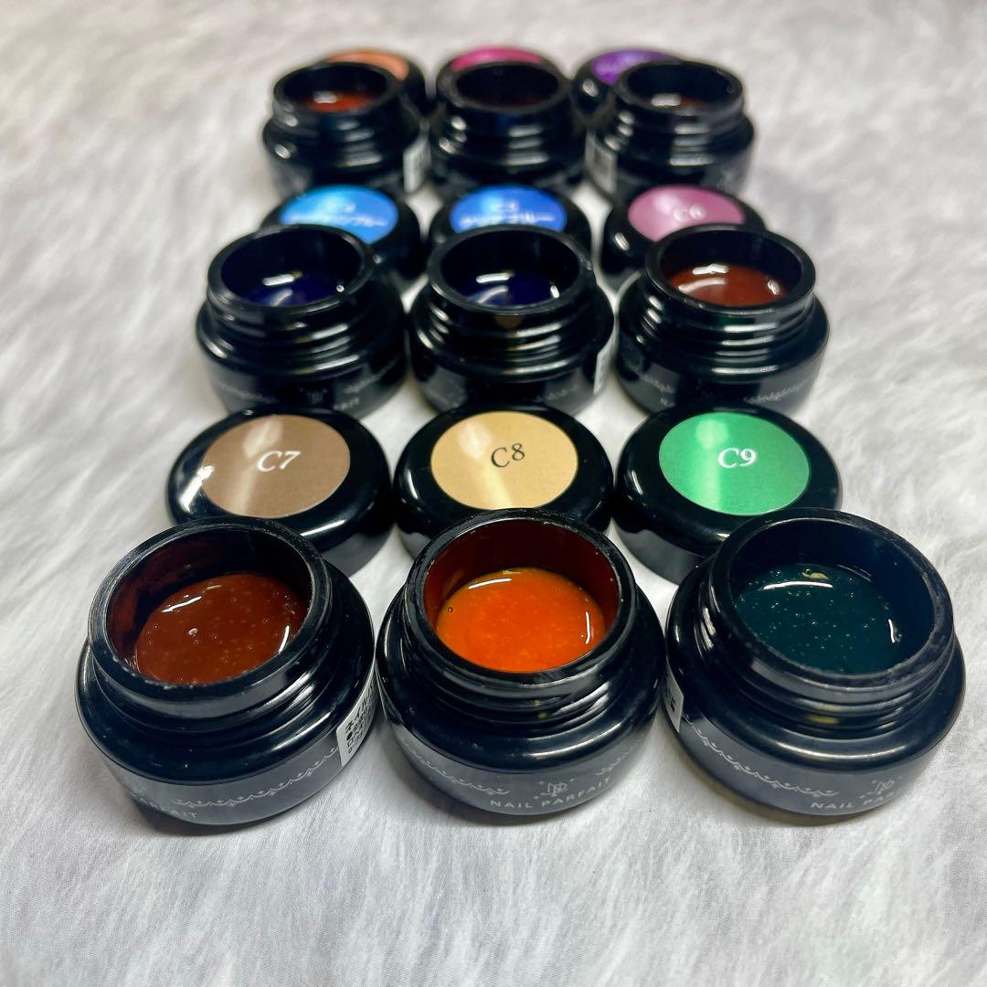 トップにも使えるクリアカラージェル⭐︎ 9色セット　ネイルパフェ プロ用　　43