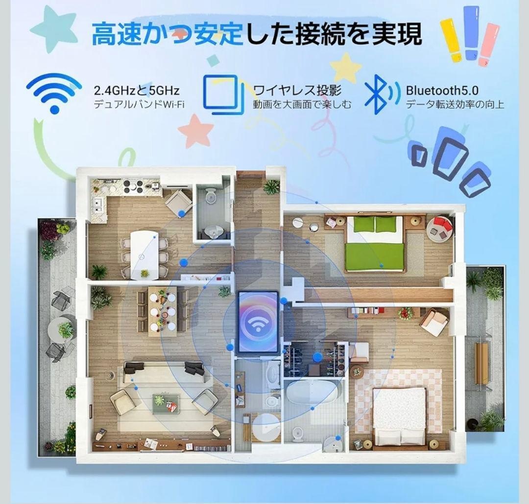 五条Jun タブレット Android15 10インチ Wi-Fiモデル