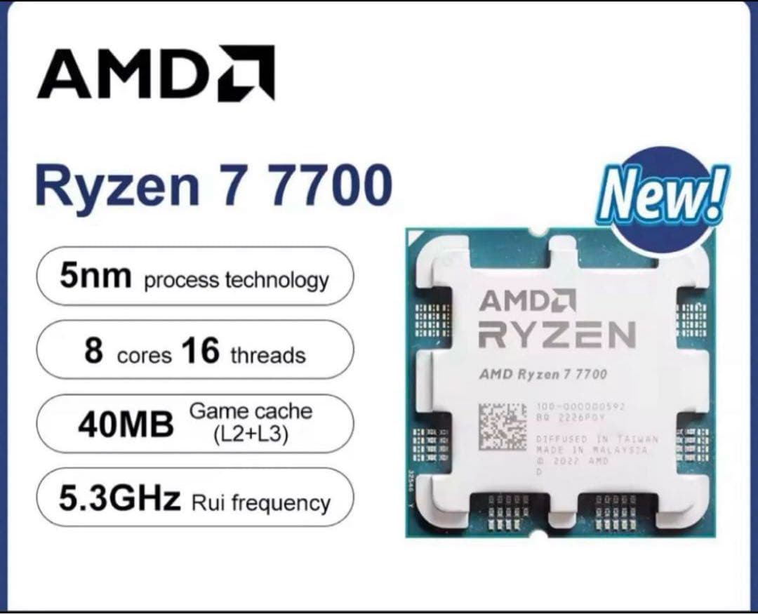 Michealページマザーボード Ryzen7 7700 32GB