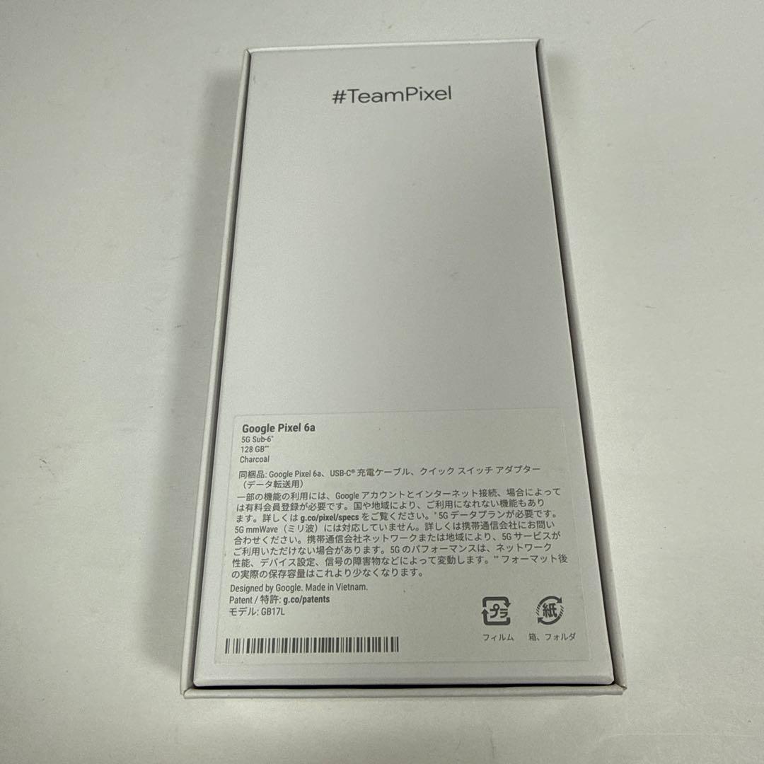 Google pixel 6a SIMフリー ネットワーク〇 チャコール
