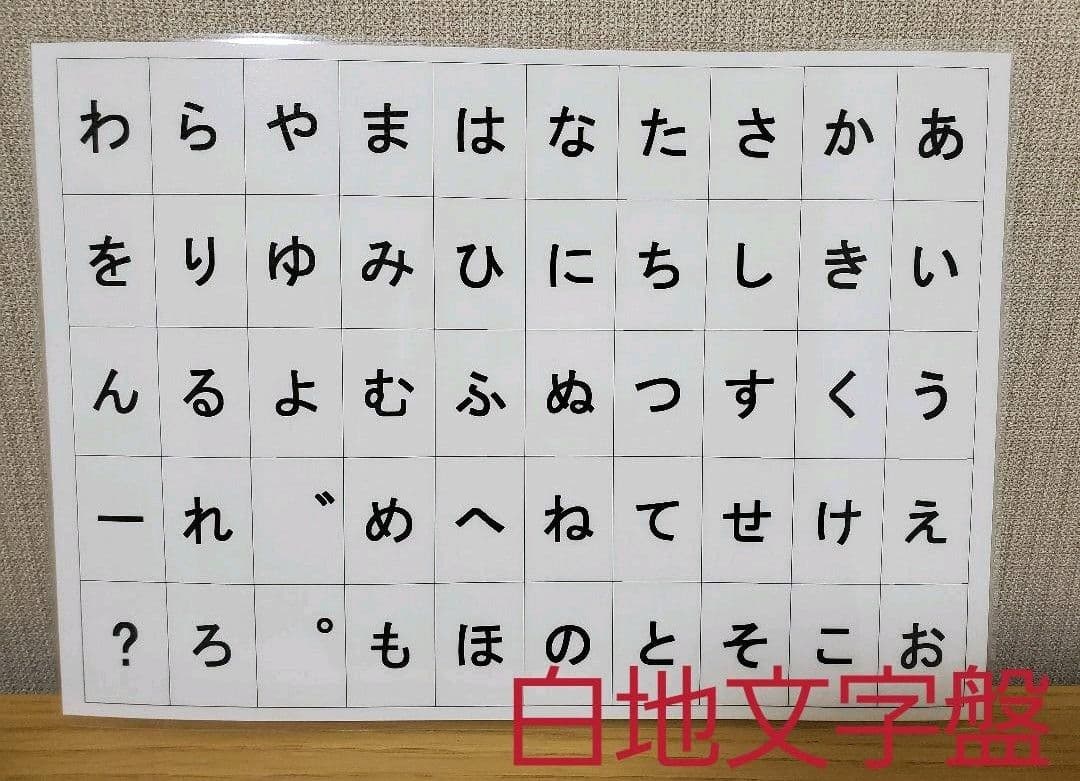 コミュニケーションボード／文字盤／透明文字盤