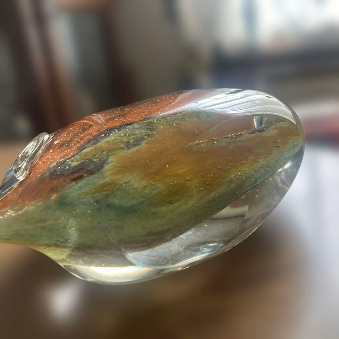 マルティグラスエンゼルフィッシュ 炎の芸術 ガラス 熱帯魚Multi Glass