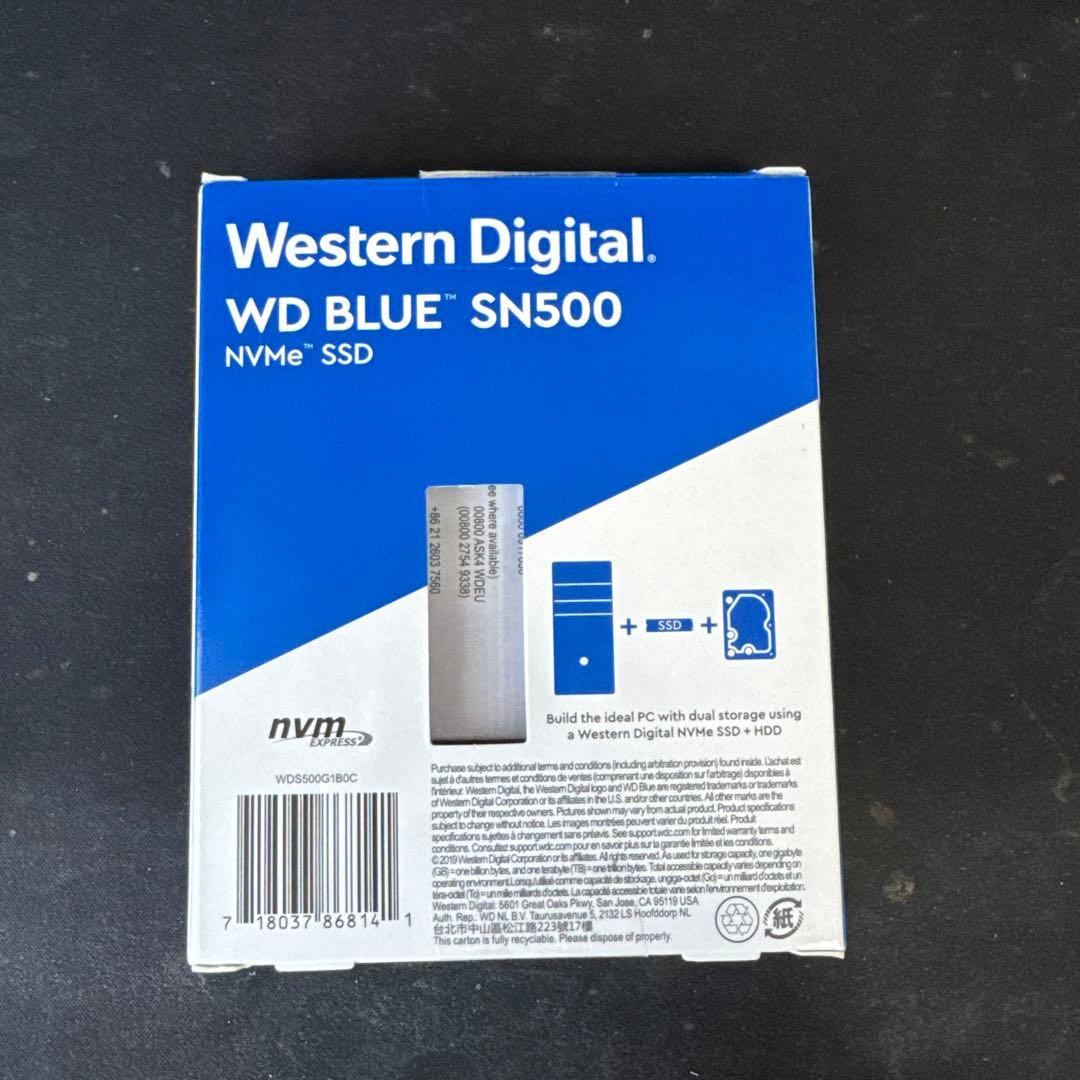 WD BLUE SN500 500GB NVMe SSD ★動作確認済