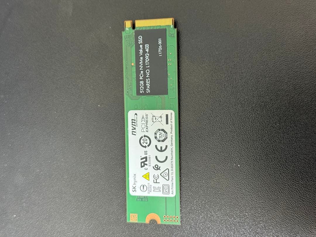内蔵型SSD SK hynix BC501 512GB M.2 NVMe SSD