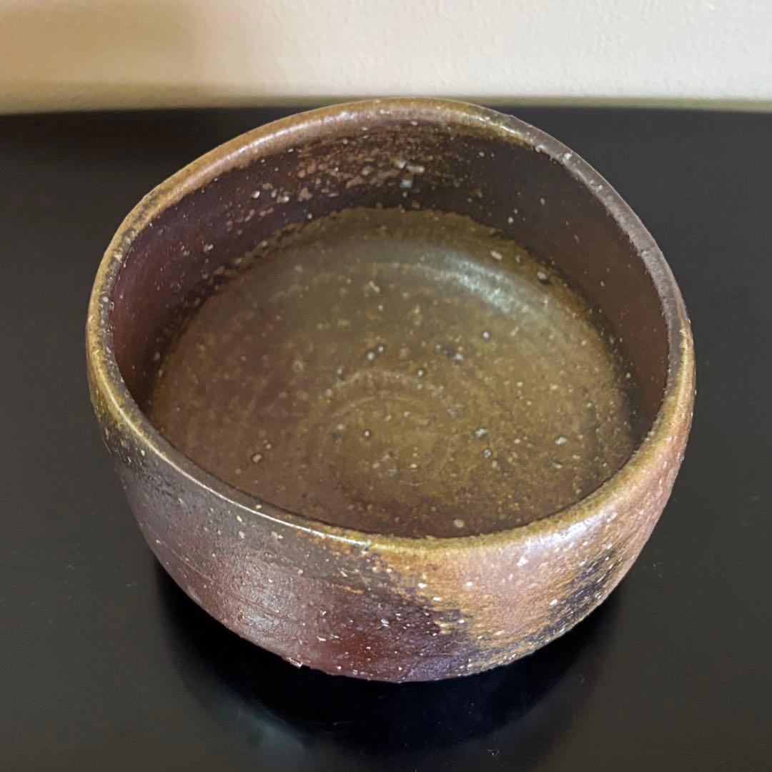 備前焼 山下譲治 茶碗 共箱・共布・栞付き