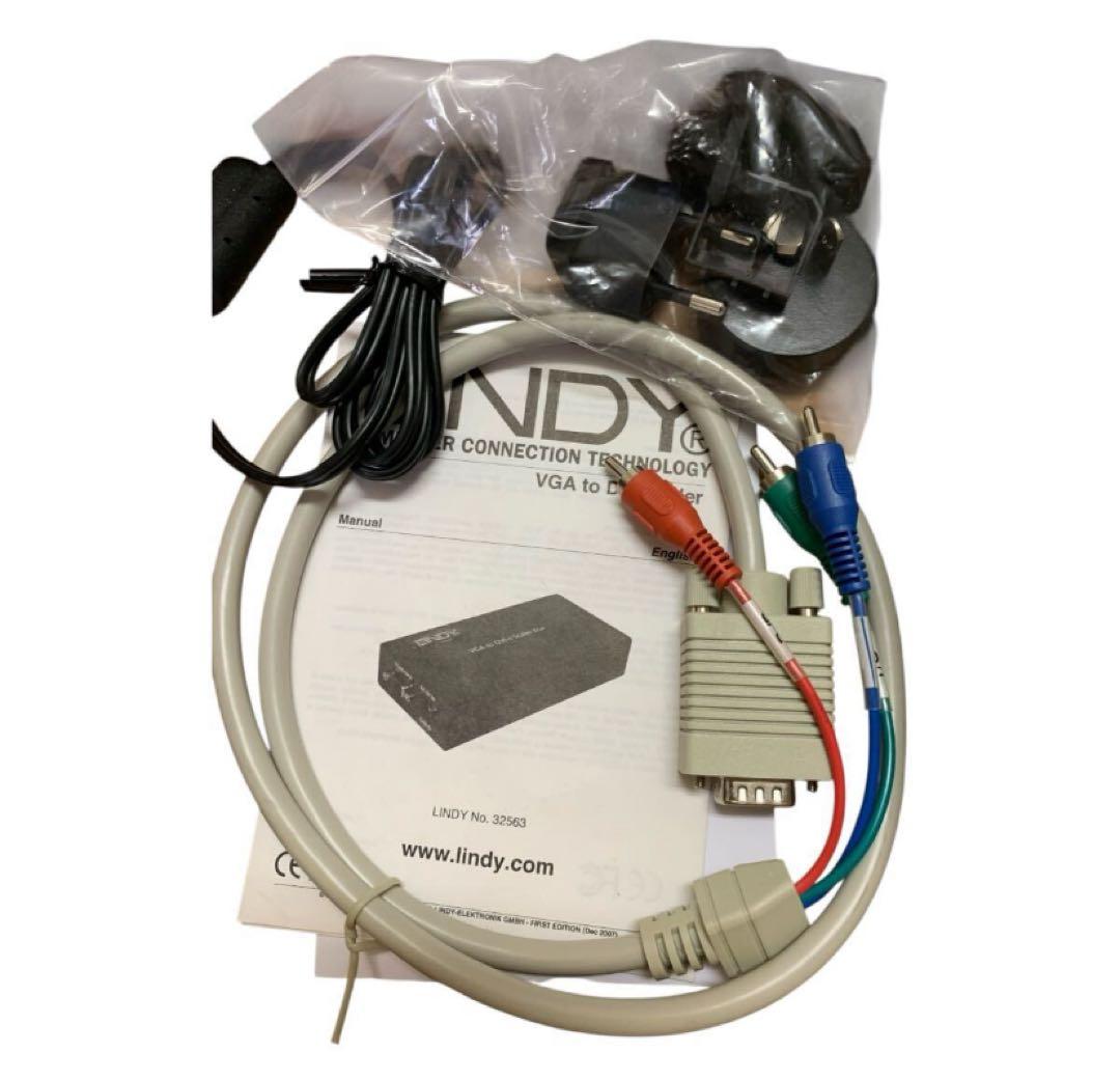 LINDY VGA-コンポーネントビデオ　DVIコンバーター　　型番32563