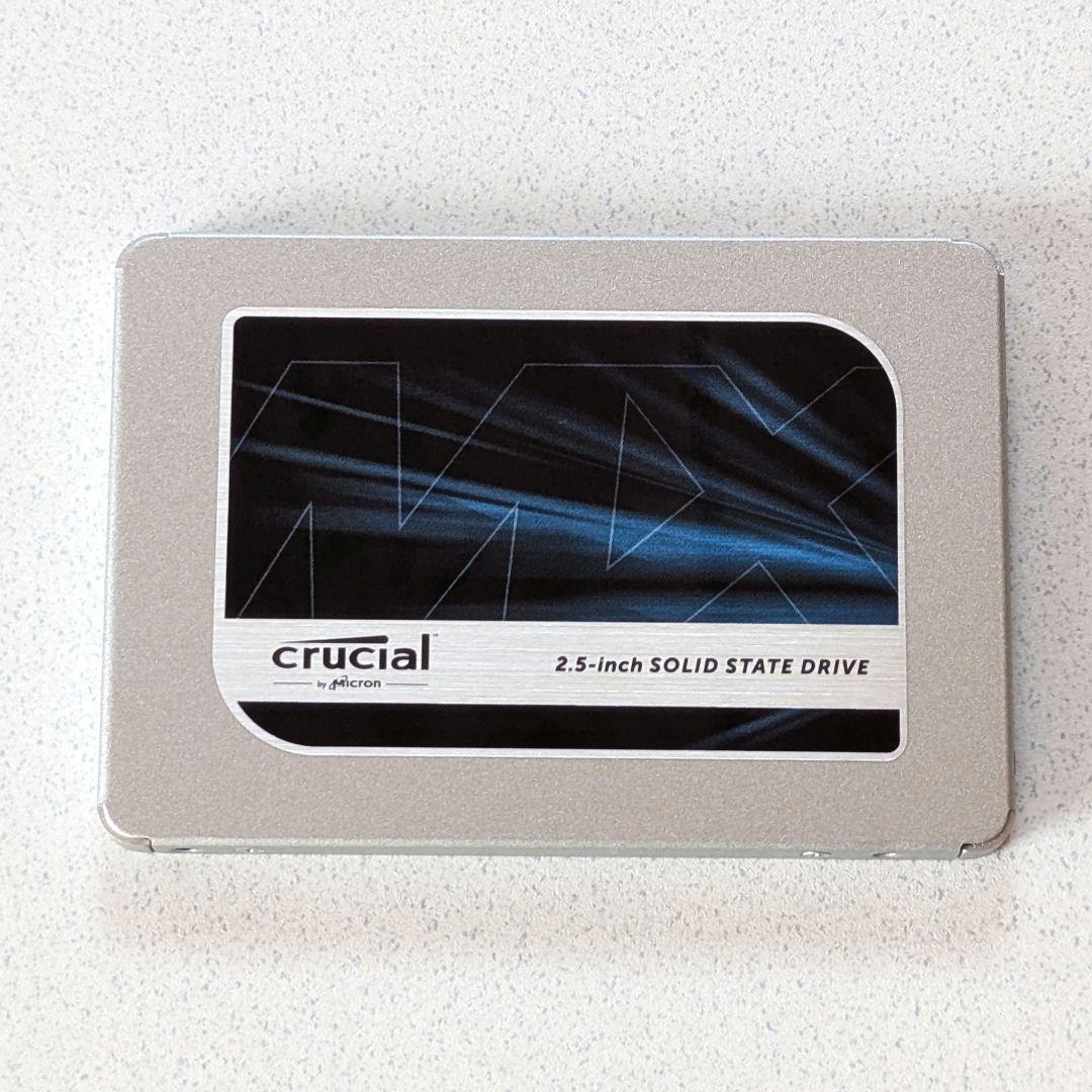 CRUCIAL 2.5インチ SSD 500GB MX500 343時間
