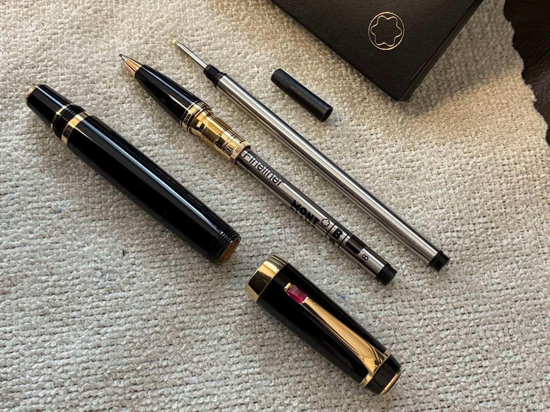 ◾️MONT BLANC モンブラン◾️ボエムキャップ式ボールペン◾️新品リフィル付◾️